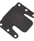 Tough As Nails Sectional Sofa Connectors Eight Piece Heavy Duty Metal Bracket Kit With Screws For Quick Couch Fix And Furniture Assembly Black metal bracket with four mounting holes.