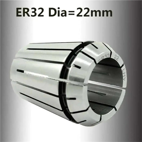 1 Pc ER32 Oversized 22mm Spring Collet Kit For CNC Milling Lathe With High Precision 65Mn Steel Arbor, securely locks.