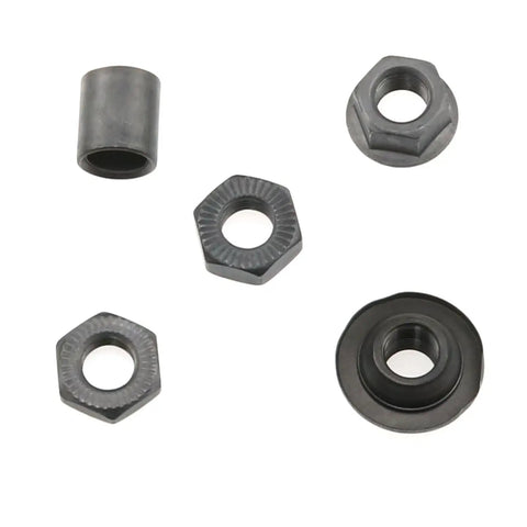 Lightweight 190mm Bicycle Rear Hub Axle Kit For Multiple Speed Systems 3 8 Inch 26 TPI Conical Lock Nut Washer Assembly