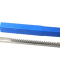 M2 High Speed Steel Keyway Pusher Quarter Inch Keyway Puller For Slot Milling Heavy Duty Tool with blue handle and steel teeth