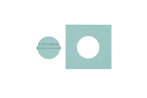 1.5 Inch Circle Lever Action Craft Punch cuts perfect 1.5-inch circles from paper, shown with punched circle and remaining paper.