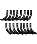 Heavy Duty Replacement Tiller Tine Set With Hardware For Troy-Bilt Horse And MTD 402 404 405 Includes Bolts Lock Washers And Nuts Replaces 1916947