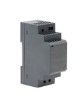 Side view of Ultra Slim 30W DIN Rail Power Supply With 100-240VAC Input And 5V 12V 24V Or 48V Outputs, in gray casing.