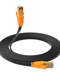 Cat8 Ethernet Cable 50 Ft Flat Ultra Fast Network Cable Up To 40Gbps 2000MHz Premium Copper Shielded For Gaming Streaming Laptop Xbox Router Modem Game Ready
