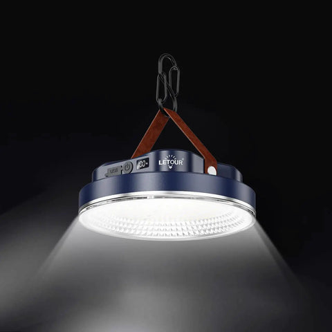 Ultra Bright Portable Camping Lantern With 5000 Lumen Led Light, 30W Power, Magnetic Base, Rechargeable 5200mAh Battery, IPX4 Waterproof