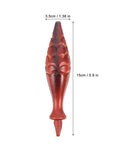 Cuckoo Clock Hammer Replacement Set Of 2, 5.9 Inch Vintage Pendulum Accessory, wooden detail, dimensions shown.