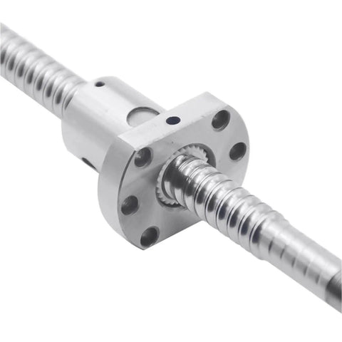 Ball Screw Linear Motion System 150 to 1000mm Travel with C7 Roller Ballscrew and Single Nut for CNC Parts BK BF10 Dope High-Precision Lead Screw, close-up