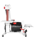 Mini Electric Belt And Disc Sander For Desktop Use Lightweight Portable Grinding Machine For Diy Woodworking Projects with sanding belt.