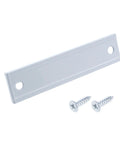 Heavy Duty Aluminum Window Pulls And Sash Lifts 3 Inch Center Hole Mounted Cabinet Handles With 76mm Spacing Includes Mounting Hardware Durable Electroplated Finish For Everyday Use And Long Lasting Durability. Silver aluminum handle with two screws