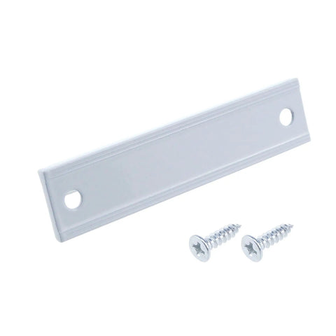 Heavy Duty Aluminum Window Pulls And Sash Lifts 3 Inch Center Hole Mounted Cabinet Handles With 76mm Spacing Includes Mounting Hardware Durable Electroplated Finish For Everyday Use And Long Lasting Durability. Silver aluminum handle with two screws