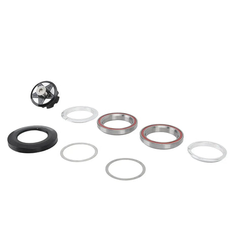 Ride Ready Aluminum Bike Headset Combo With Double Sealed Bearings CNC Machined Finish Rustproof Alloy Construction parts displayed
