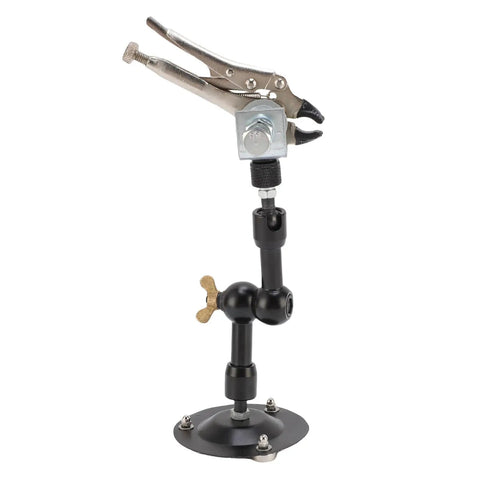 Adjustable Third Hand Welding Clamp With 360 Degree Rotation Magnetic Base And Heavy Duty Alloy Arms for precision soldering and repairs.