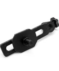 Side view of Cast Iron Lathe Tool Holder Base With 25mm Hole Diameter For Woodworking And Turning Projects Built Like A Tank Durable