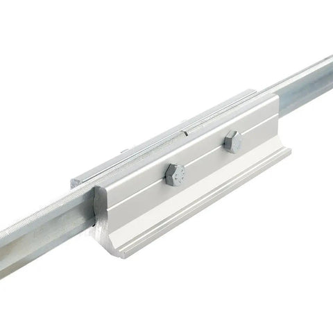 Set Of Two KBX20 K Body Clamp Extenders for Wider Opening with aluminum link and bolts for stable woodworking projects.