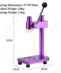 Easy Manual Can Sealer For Home Brewing And Beverage Preservation Fits All Standard Sizes With Secure Seal To Stop Spills Made From Light Aircraft Grade Aluminum For Long Lasting Results Every Single Time, purple aluminum manual sealer.