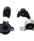Super Heavy Duty Motor Mount Front And Rear Kit For Acura Direct Swap Engine Isolation Bushings, showing black and silver mounts.