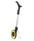 FTVOGUE Folding Distance Measuring Wheel with Digital Display and 99999.9FT Range, ergonomic handle and yellow wheel design.