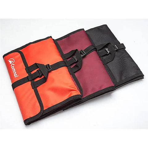 Climbing Quickdraw Hanging Storage Bag With Carabiner Hook Organizer in colorful foldable design, 420D waterproof nylon