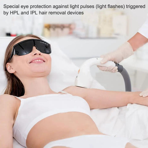 IPL Laser Safety Glasses With Broad Spectrum Eye Protection Shield Your Eyes During Red Light Therapy And Hair Removal Featuring Slick UV And Blue Light Blocking Tech For Peepers Demanding Real Deal Defense