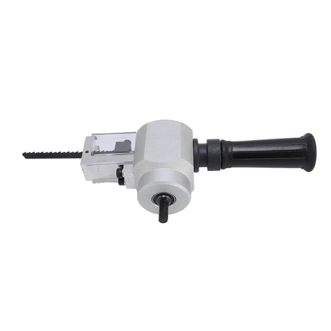 Jiawu Sheet Metal Cutter Drill Attachment Nibbler Tool for precise cutting with an aluminum body and saw blade for electric drills.