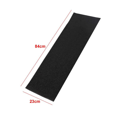 Perforated PVC Grip Tape For Skateboards And Scooters 9x33 Self Adhesive Waterproof Bubble Free Anti Slip Deck Tape shown in black color