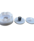 Kids Ride On Toy Car 390 Gearbox Gear Set With WW-3 WW-4 Gears showing 44T large gear, 8T middle gear, small gear