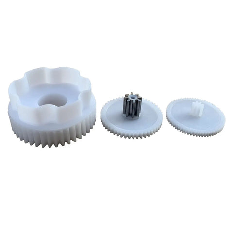 Kids Ride On Toy Car 390 Gearbox Gear Set With WW-3 WW-4 Gears showing 44T large gear, 8T middle gear, small gear