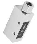 CV-25HS vacuum generator, aluminum block with Rp1/4 thread port (side view)