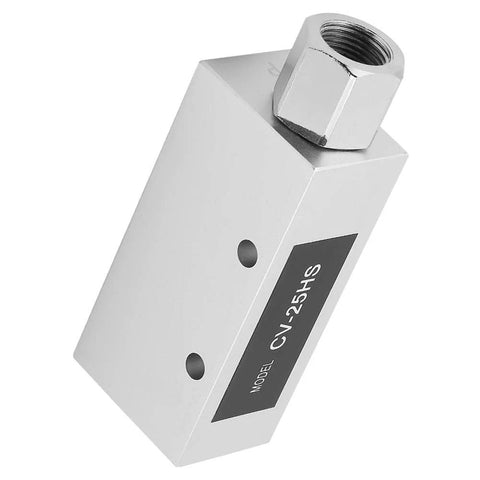 CV-25HS vacuum generator, aluminum block with Rp1/4 thread port (side view)