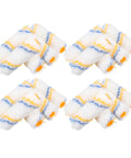 No Fuss 20 Piece Paint Roller Cover Set With Ergonomic Handle For Doors And Walls Loaded With Multi Size Foam Heads for smooth application.