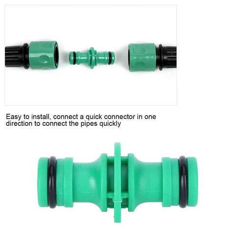 Awesome 10Pcs Water Hose Quick Connect Kit With Smooth Irrigation Tools For Easy Garden Pipe Repairs And Universal Straight Links To Fix Split Hoses Fast, green plastic hose connector