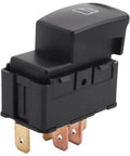 Parking Brake Motor And Window Lifter Switch Kit 2 Piece Black ABS Housing For Mercedes Benz Smart Forfour 454 2004 2006 OEM Spec Durable Build Easy Install Plug And Play OEM Style Replacement, black ABS switch close-up