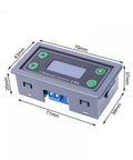 High Temperature Digital Thermostat Controller With K Type Thermocouple, Minus 99 To 999 Degrees Celsius Range, 1 Meter Probe, LCD Display, 10 Amp Relay Switch For Smart Home And Pro Grade Heavy Duty Industrial Use, front view.