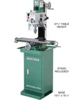 Built Like A Tank One Horsepower Mill And Drill Combo With Rock Solid Base Providing Smooth Variable Speed Control R8 Taper Dovetail Column And Wide T Slot Platform For Demanding Machining Tasks with 37.5 inch table height.