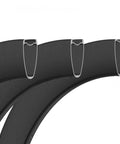 Cross-section view of Ultra Lightweight 700C Carbon Fiber Wheelset For Road Bikes With 45x28mm Rims Toray T700 T800 Materials