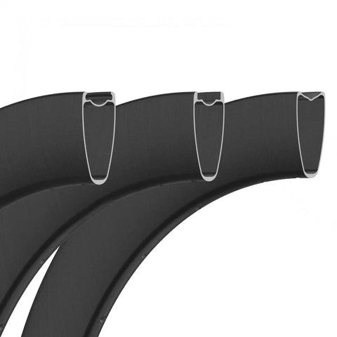 Cross-section view of Ultra Lightweight 700C Carbon Fiber Wheelset For Road Bikes With 45x28mm Rims Toray T700 T800 Materials