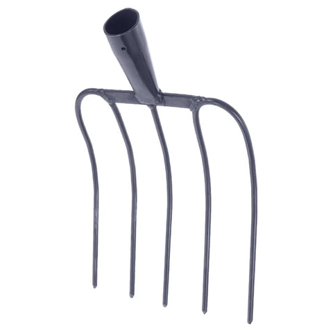 Handheld Manure Fork Build Tough Workhorse For Effortless Lawn Maintenance And Debris Clearing featuring steel tines