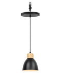 Kiven Instant Light Conversion Kit for 4/5/6inch Hole,Metal Farmhouse Lighting Pendant with E26 screw-in adapter, black.
