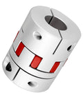 D40 L50 Aluminum Plum Flexible Shaft Coupling with 10mm to 19mm Bore for 3D Printers CNC Machines and Servo Stepper Motors