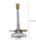 Portable Propane Burner Kit For Outdoor Heating And Cooking, Safe Bunsen-Style Gas Burner With Regulator, Zinc Alloy Body