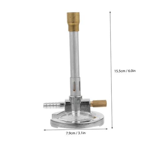 Portable Propane Burner Kit For Outdoor Heating And Cooking, Safe Bunsen-Style Gas Burner With Regulator, Zinc Alloy Body