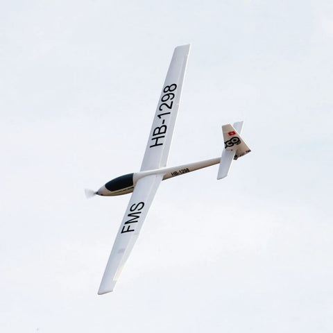 2500mm ASW 17 Electric RC Glider Plane Kit PNP in flight showcasing strong motor and durable wing joiners.