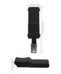 Spring Hasp Latch For Toolbox And Car Hood Flexible Draw Latch With Rubber Damping, durable steel-rubber build, 4.91 inches long.