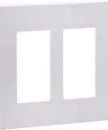 2-Gang Decora Screwless Wall Plate Kit White 20 Pack Hook N Snap Mount For Easy Install No Visible Screws Decora Compatible