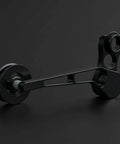 Rear Derailleur Chain Tensioner With 11T Pulley For Folding Bikes, aluminum build with black finish, sleek design for better shifting.