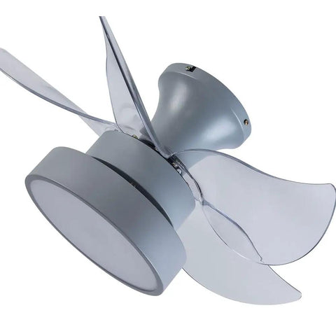 Ceiling Fan with Light 6 Speeds Control Modern for Living Room Bedroom 36W, close-up view of blades and light fixture.