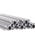 Five Pack 78.7 Inch V Slot 2040 Aluminum Extrusion With European Standard Anodized Linear Rail For 3D Printers And CNC DIY Projects 2000mm Silver