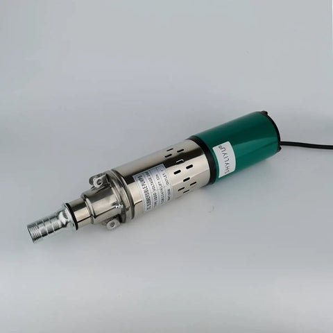 Solar Submersible Well Pump 24V DC 260W Deep Well 3 Inch Stainless Steel Screw Pump 2300 Liters Per Hour 1 Inch Outlet