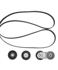 Ultimate Timing Belt Tensioner Pulley Engine Drive Idler Kit For 3.6L V6 Gas Engines Fits 200 Models, black belt and pulleys