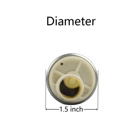 High Flow 255 LPH In Tank Electric Fuel Pump Kit For TBI LT1 LT4 LS1 With Installation Kit Compatible With GSS317 F20000169 shown in 1.5 inch diameter view